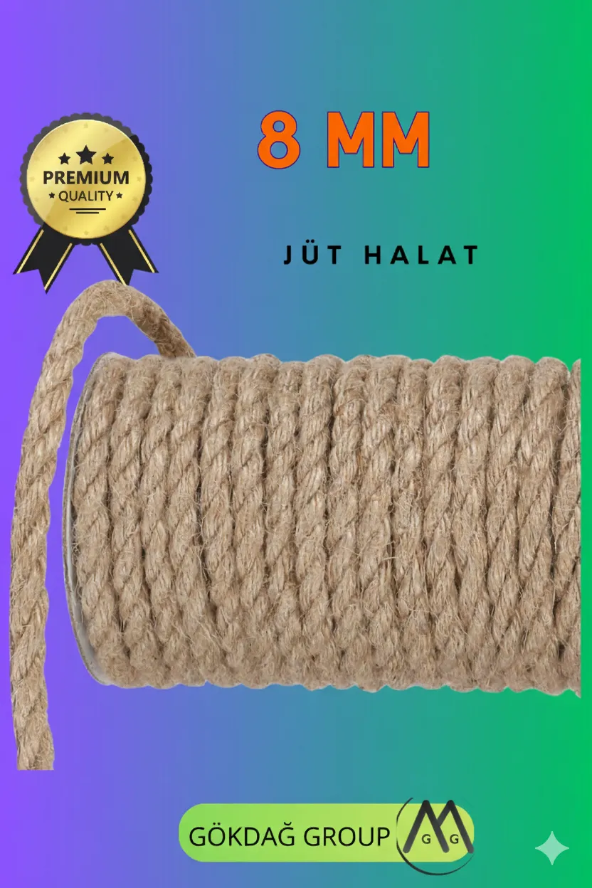 8mm Jüt Halat